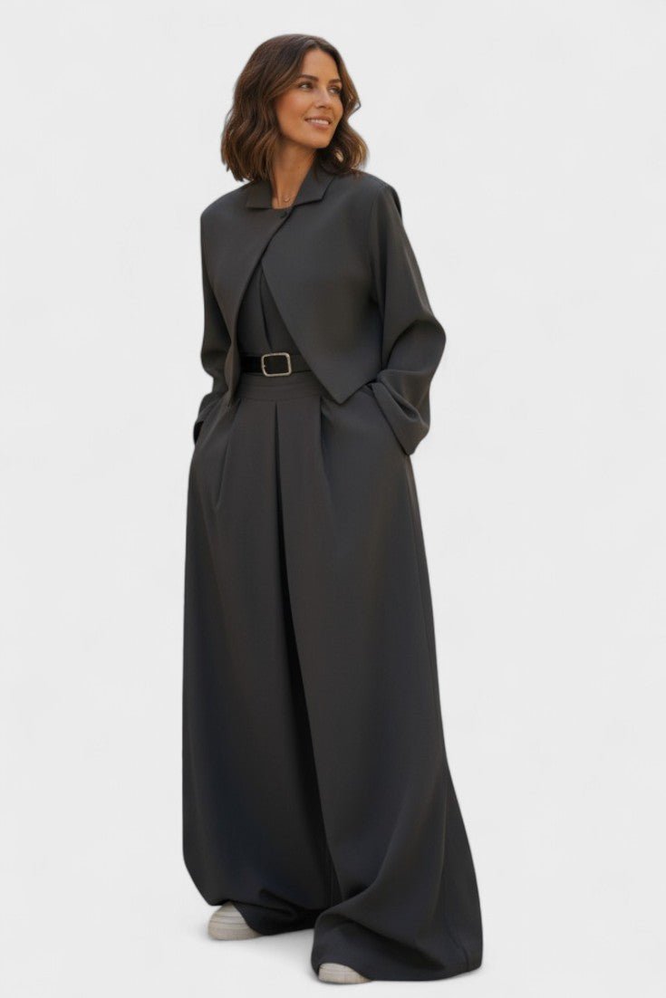 Anthea, Three-Piece Blazer, Bustier & Trousers Set