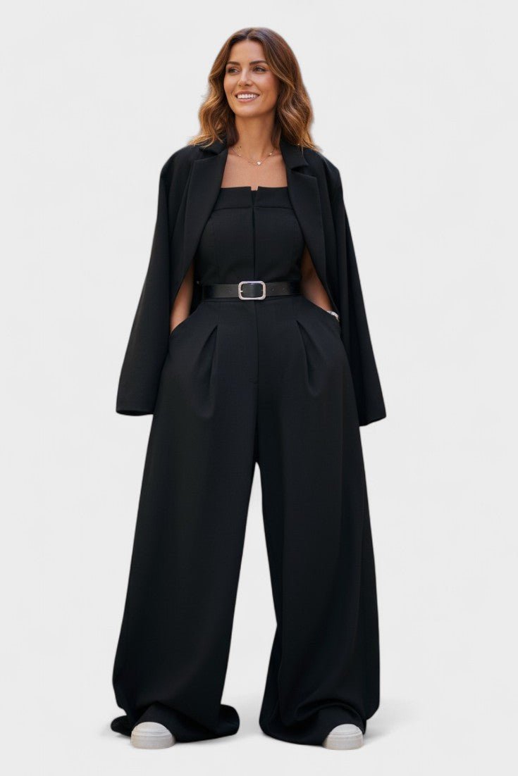 Anthea, Three-Piece Blazer, Bustier & Trousers Set