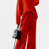 Esther, Relaxed Long-Sleeve Top & Wide-Leg Trousers Set
