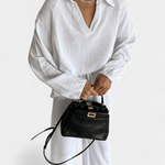 Esther, Relaxed Long-Sleeve Top & Wide-Leg Trousers Set
