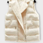Esther, Cable-Knit Jumper, Quilted Gilet & Trousers Set