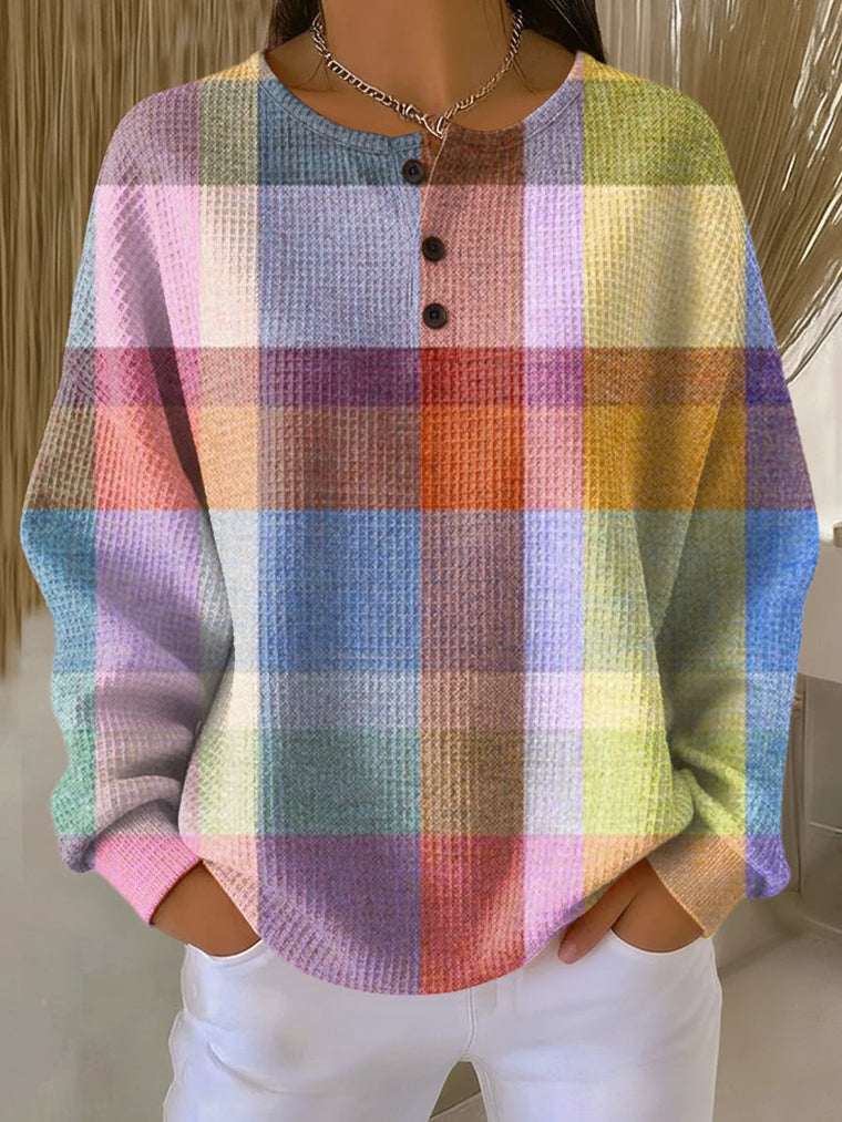 Antje | Pastel Check Pattern Jumper