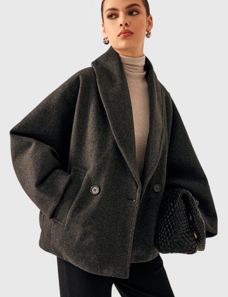 Penelope, Relaxed Oversized Shawl-Collar Coat