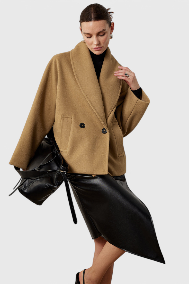 Penelope, Relaxed Oversized Shawl-Collar Coat