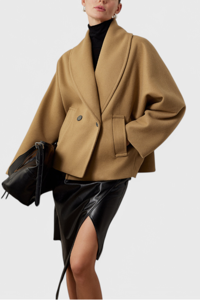 Penelope, Relaxed Oversized Shawl-Collar Coat