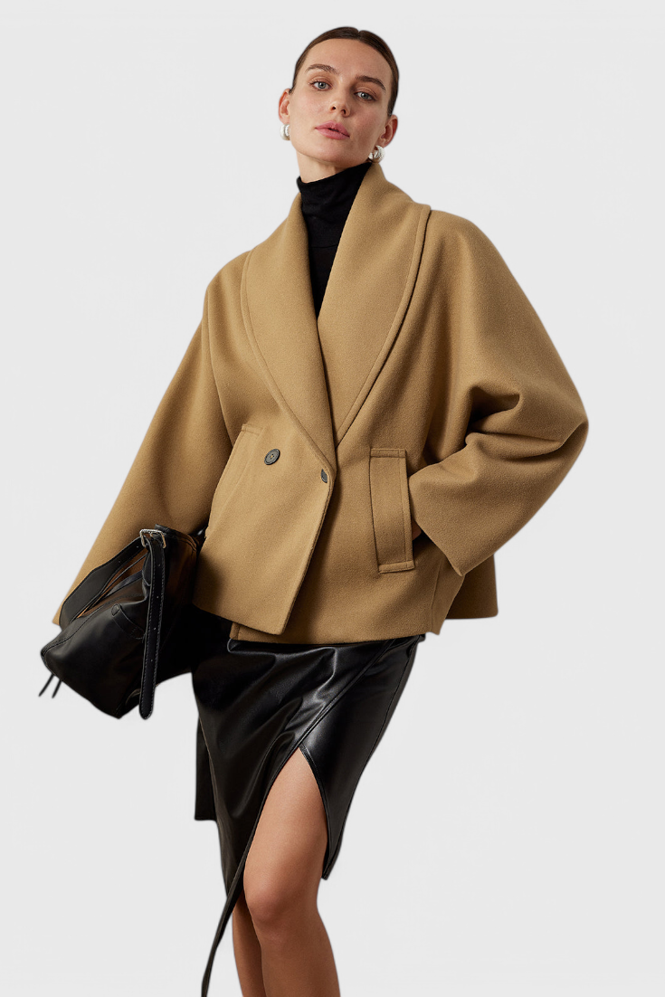 Penelope, Relaxed Oversized Shawl-Collar Coat