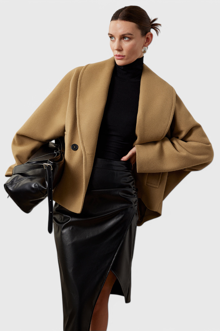 Penelope, Relaxed Oversized Shawl-Collar Coat