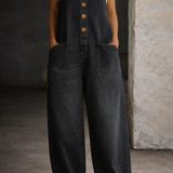 Amelia Vintage Cotton Dungarees - view 5