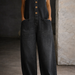Verity Vintage Washed Cotton Dungarees - view 3