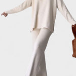 Briony, V-Neck Top & Wide-Leg Trousers Set