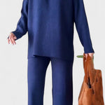 Briony, V-Neck Top & Wide-Leg Trousers Set