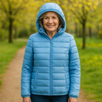 Frances, Mid-Season Coat, Light Blue