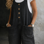 Verity Vintage Washed Cotton Dungarees - view 4