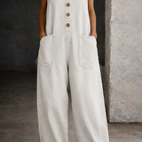 Victoria Vintage-Wash Denim Dungarees - view 3