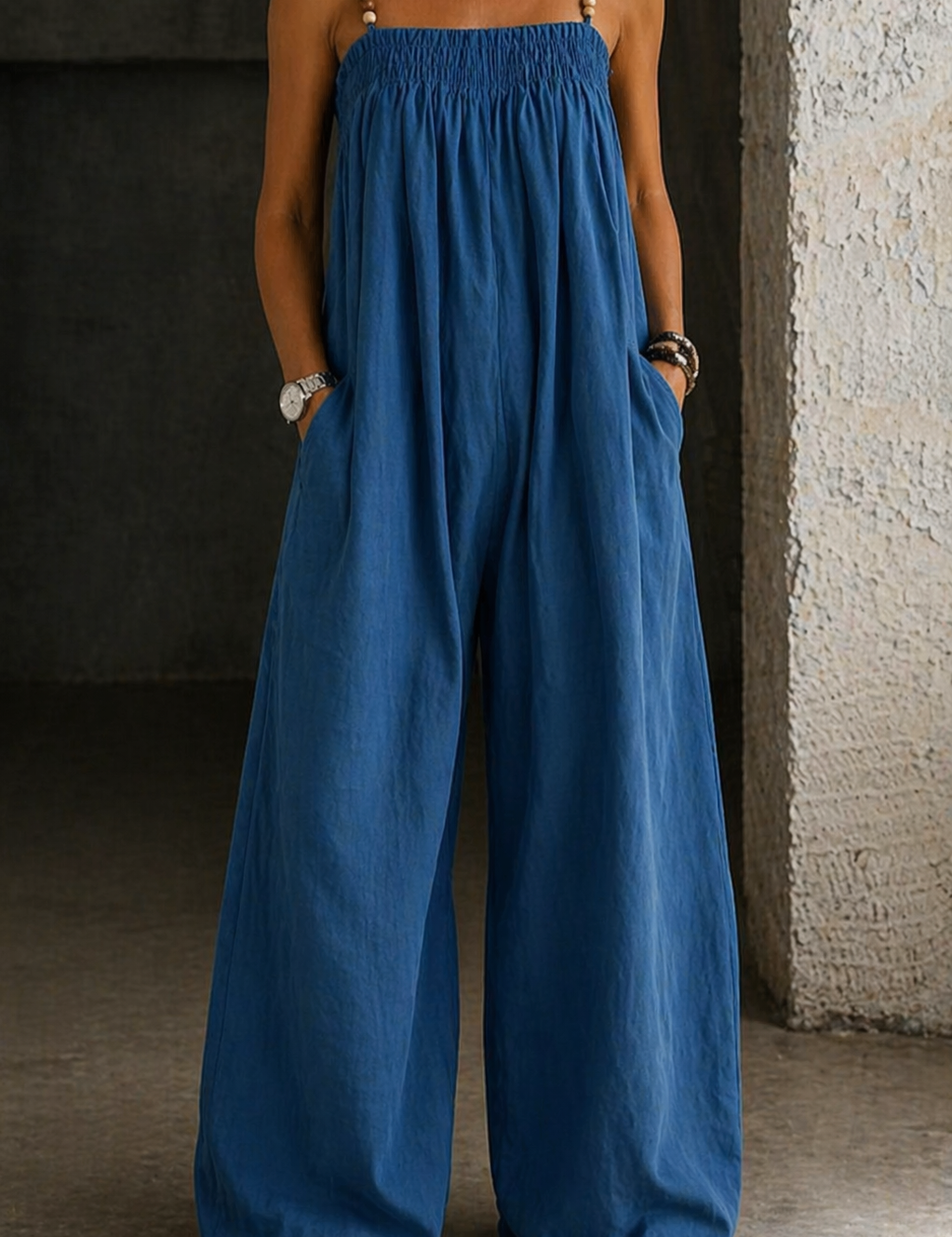 Molly Wide-Leg Denim Jumpsuit - view 2