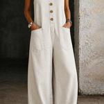 Victoria Vintage-Wash Denim Dungarees - view 2