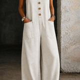 Victoria Vintage-Wash Denim Dungarees - view 2