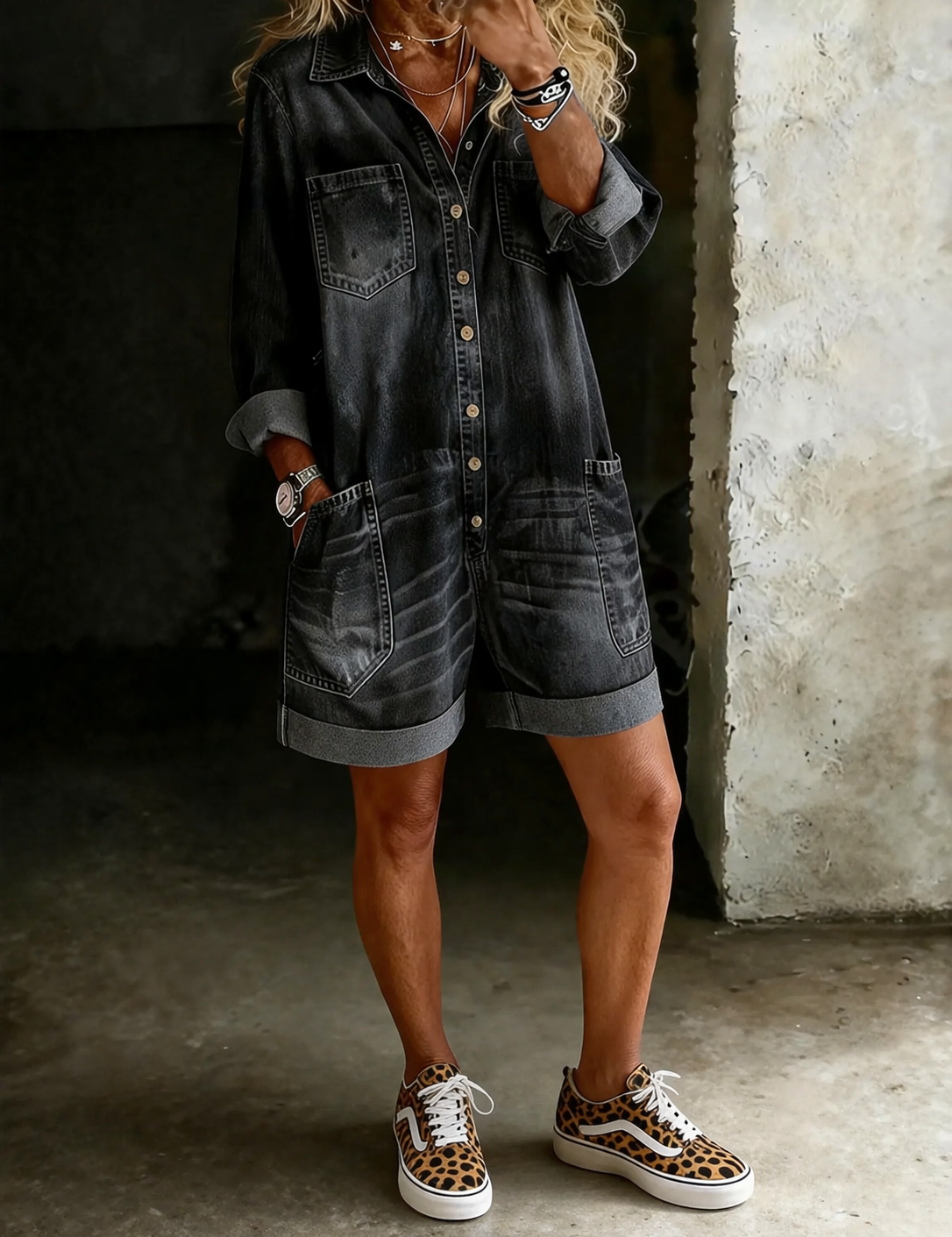 Beatrice Casual Shorts Jumpsuit - view 5