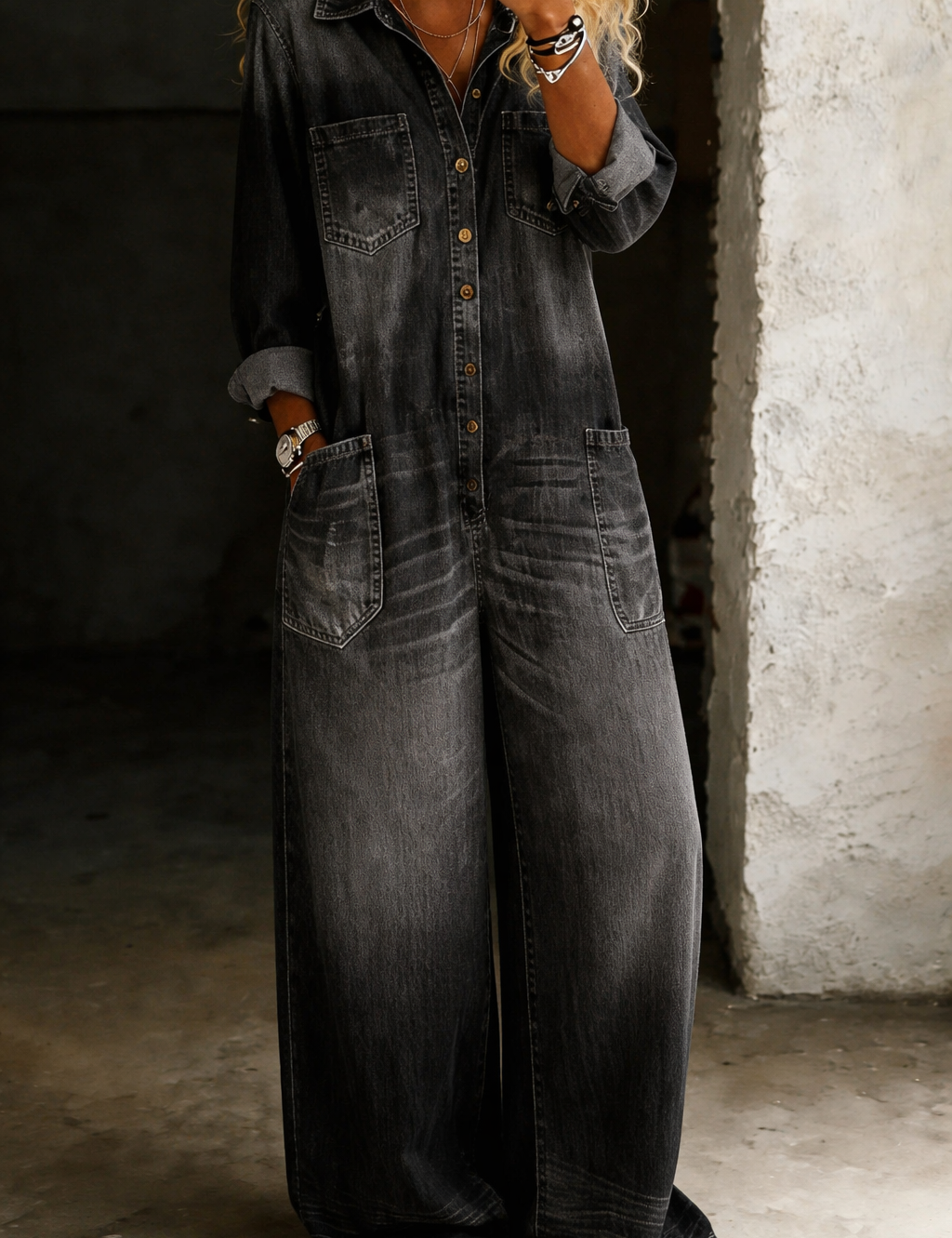 Eleanor Comfortable Casual Jumpsuit - view 3