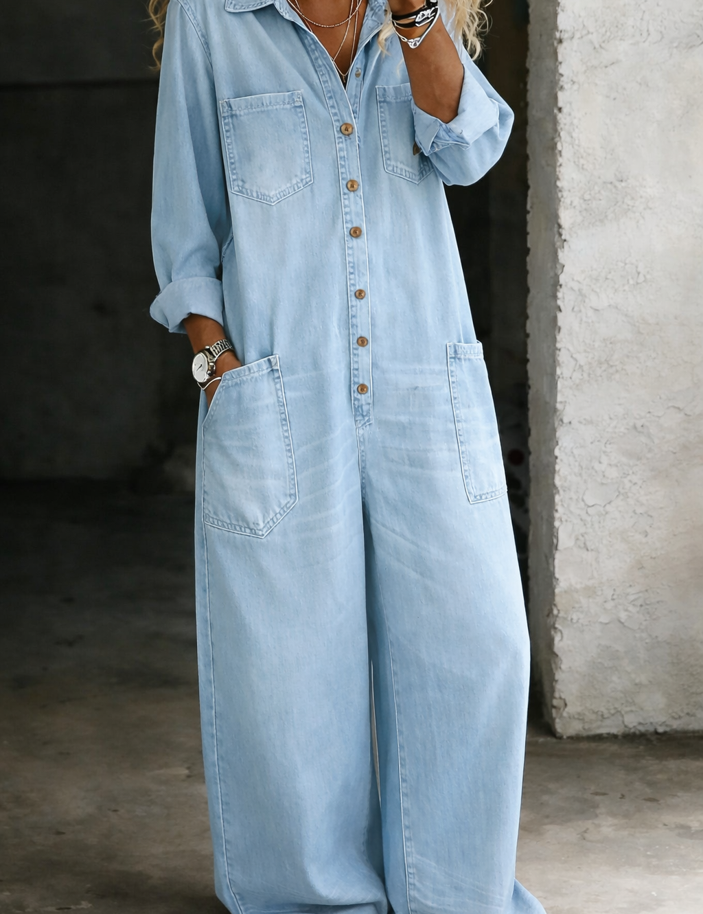 Eleanor Comfortable Casual Jumpsuit - view 5
