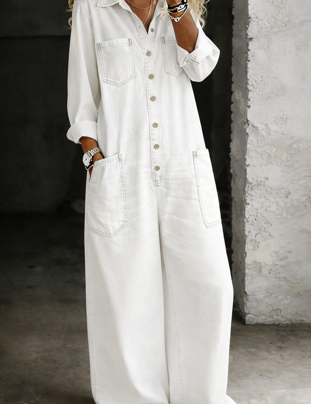 Eleanor Comfortable Casual Jumpsuit - view 6
