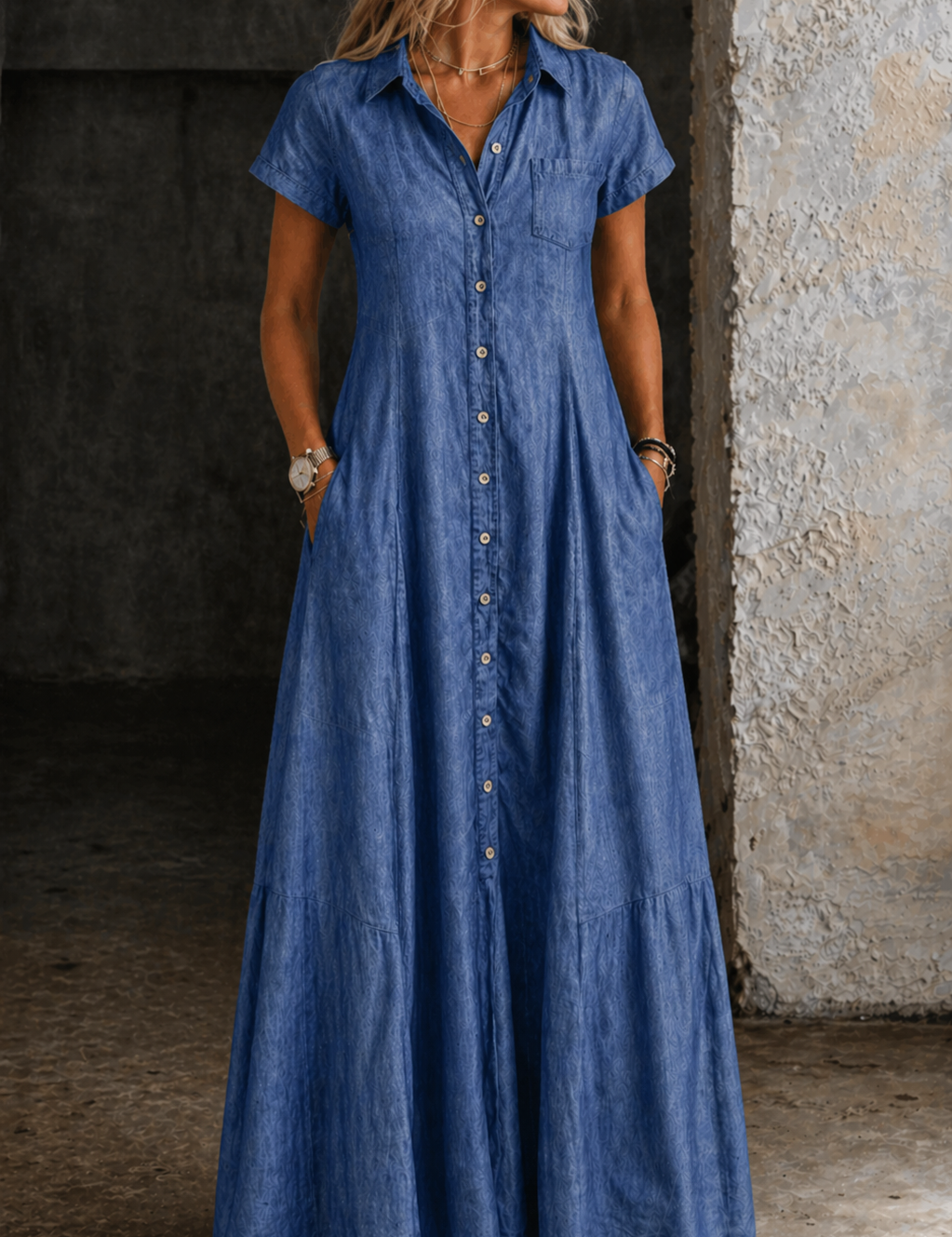 Ruby Long Denim Dress - view 2