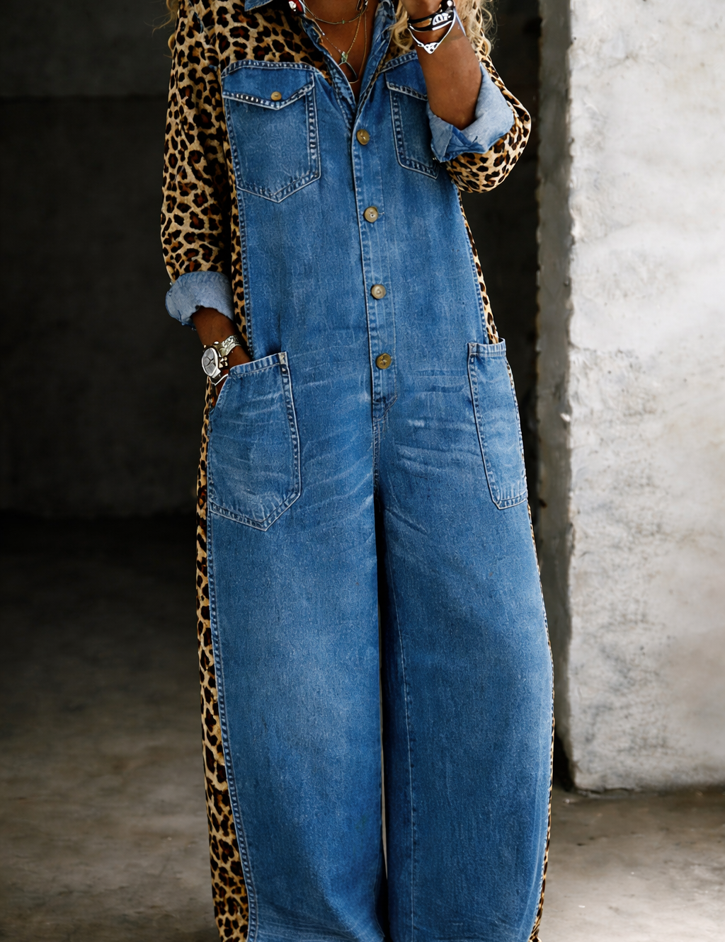 Millie Denim Jumpsuit - view 4