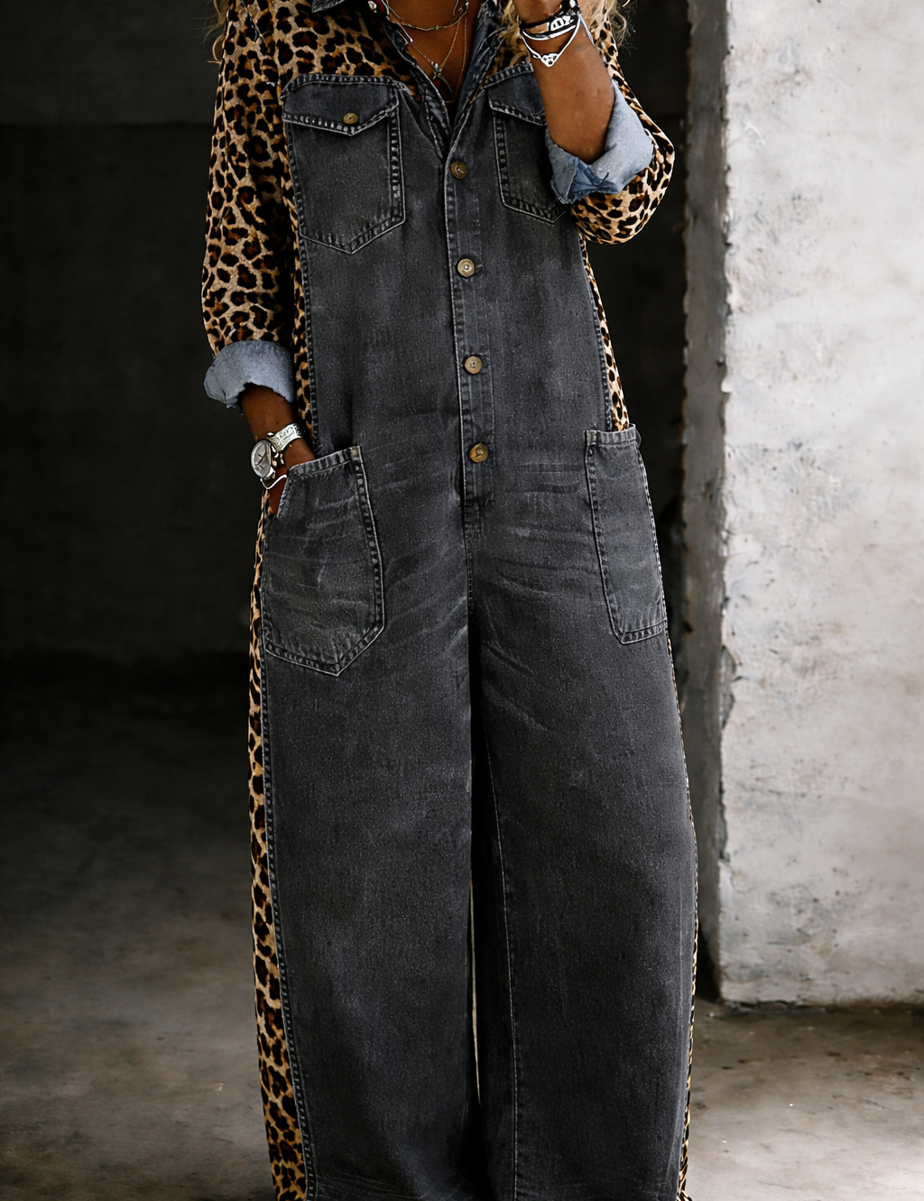 Millie Denim Jumpsuit - view 5