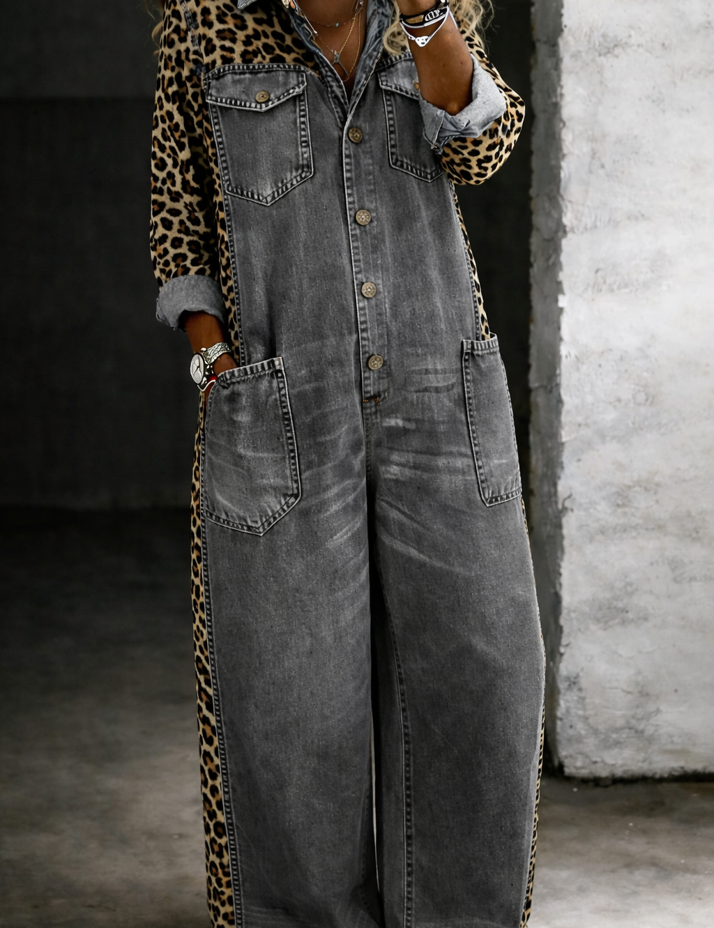 Millie Denim Jumpsuit - view 6