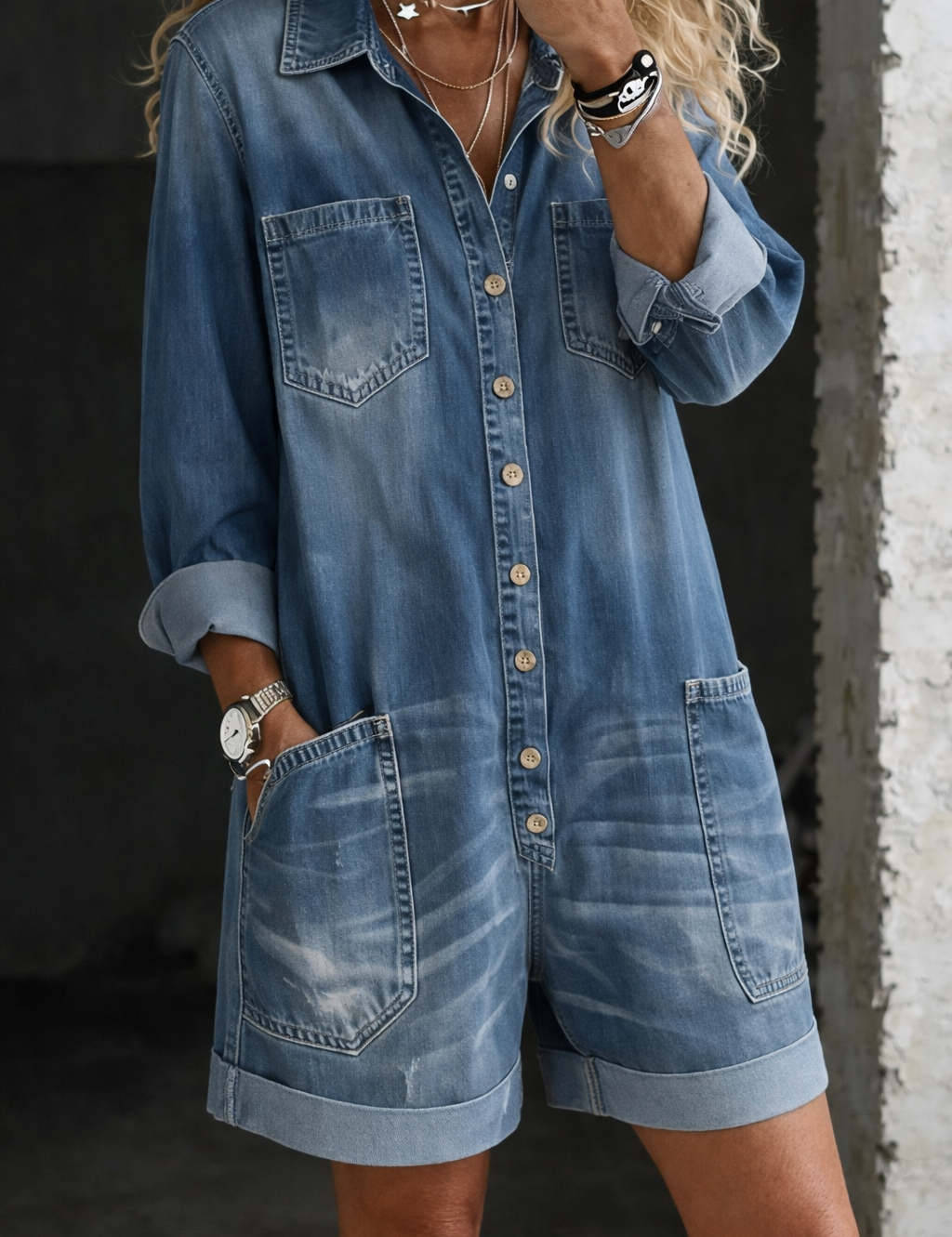 Beatrice Casual Shorts Jumpsuit - view 2