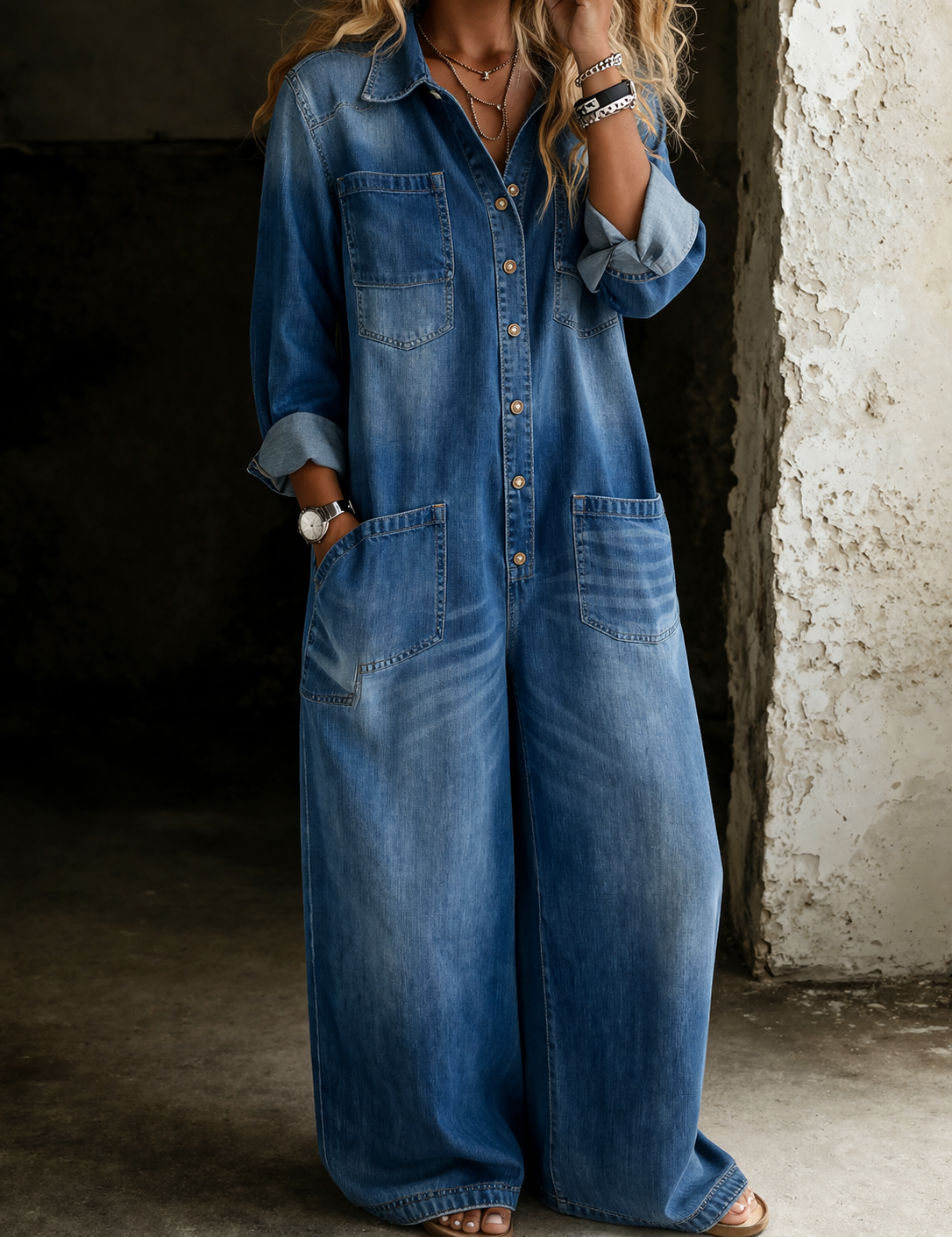 Eleanor Comfortable Casual Jumpsuit - view 2