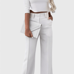 Cleo, Elegant Top & Wide-Leg Trousers Set
