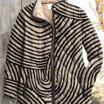 Dorothy Quilted Jacket with Zebra Stripes - view 2