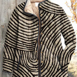 Dorothy Quilted Jacket with Zebra Stripes - view 2
