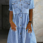 Sienna Smart Casual Denim Dress - view 3