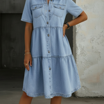 Sienna Smart Casual Denim Dress - view 2
