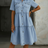 Sienna Smart Casual Denim Dress - view 2