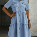 Sienna Smart Casual Denim Dress - view 4