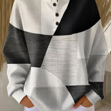 Christa Patchwork Jumper in Black and White