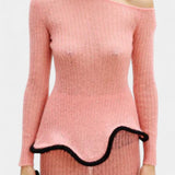 Emma, Fitted Knitted Top & Maxi Skirt Set