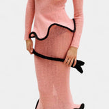 Emma, Fitted Knitted Top & Maxi Skirt Set