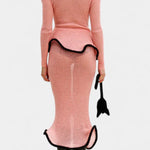 Emma, Fitted Knitted Top & Maxi Skirt Set