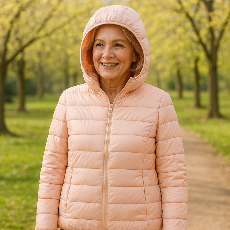 Emma, Mid-Season Coat, Light Pink