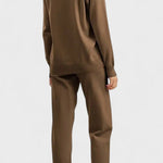 Pippa, V-Neck Knitted Jumper & Trousers Set