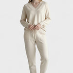 Pippa, V-Neck Knitted Jumper & Trousers Set