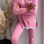 Freda, Layered-Look Sweatshirt & Joggers Set
