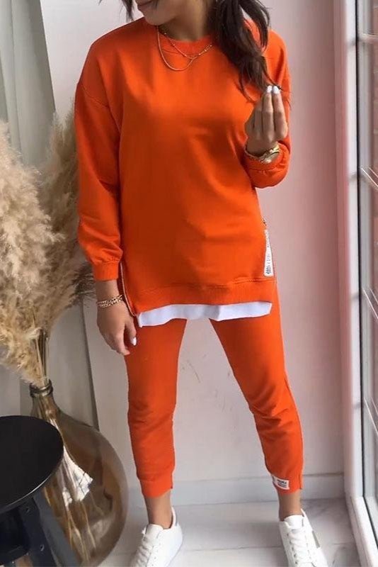 Freda, Layered-Look Sweatshirt & Joggers Set