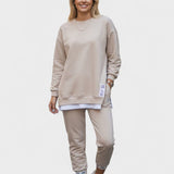 Freda, Layered-Look Sweatshirt & Joggers Set