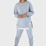 Freda, Layered-Look Sweatshirt & Joggers Set
