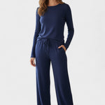 Janice, Long-Sleeve Top & Wide-Leg Trousers Set